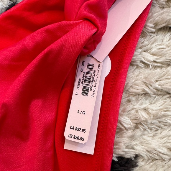 NWT Victoria’s Secret Swim Brazilian twist bikini bottom (size L) - Picture 6 of 8